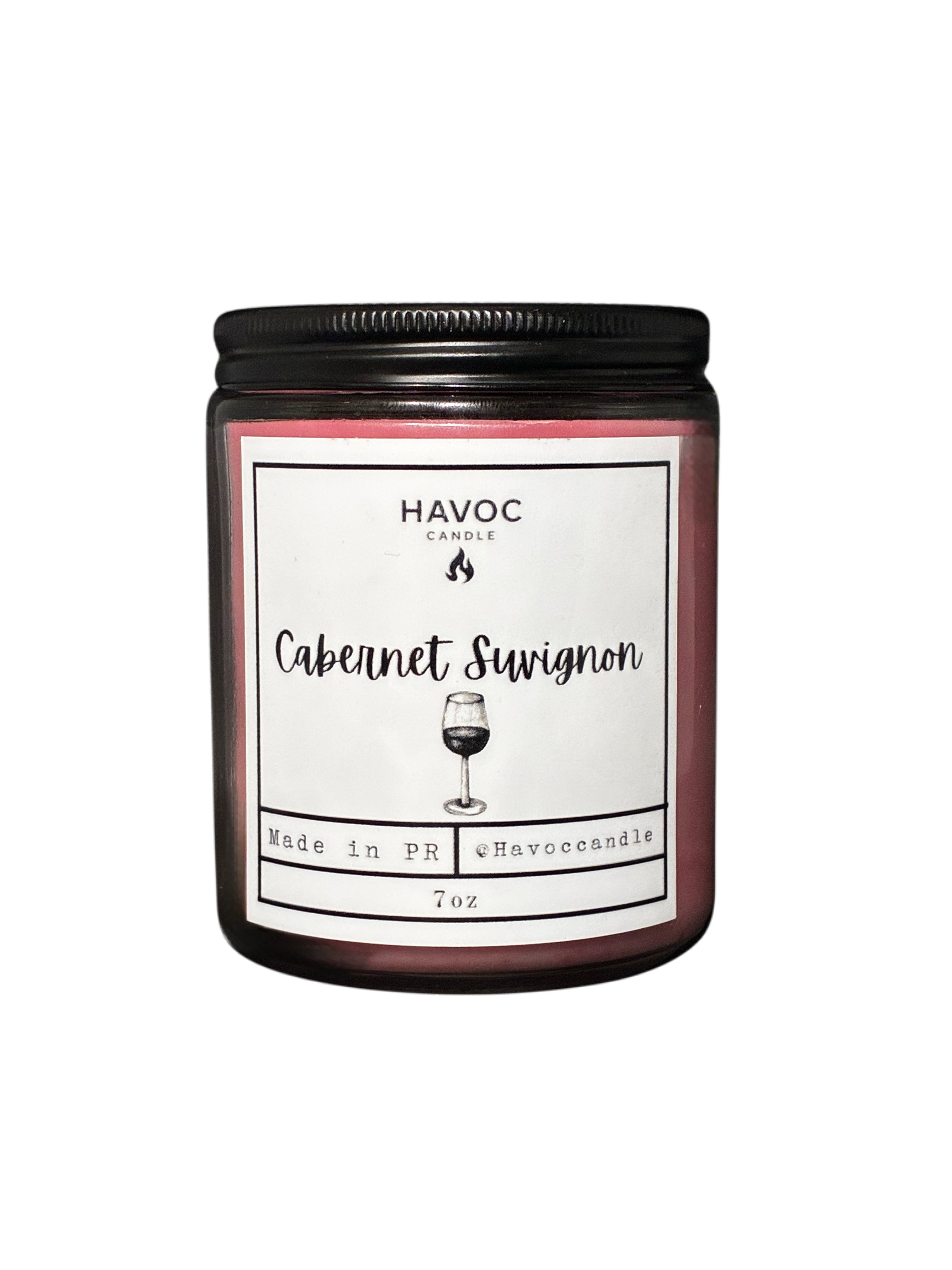Cabernet suvignon candle