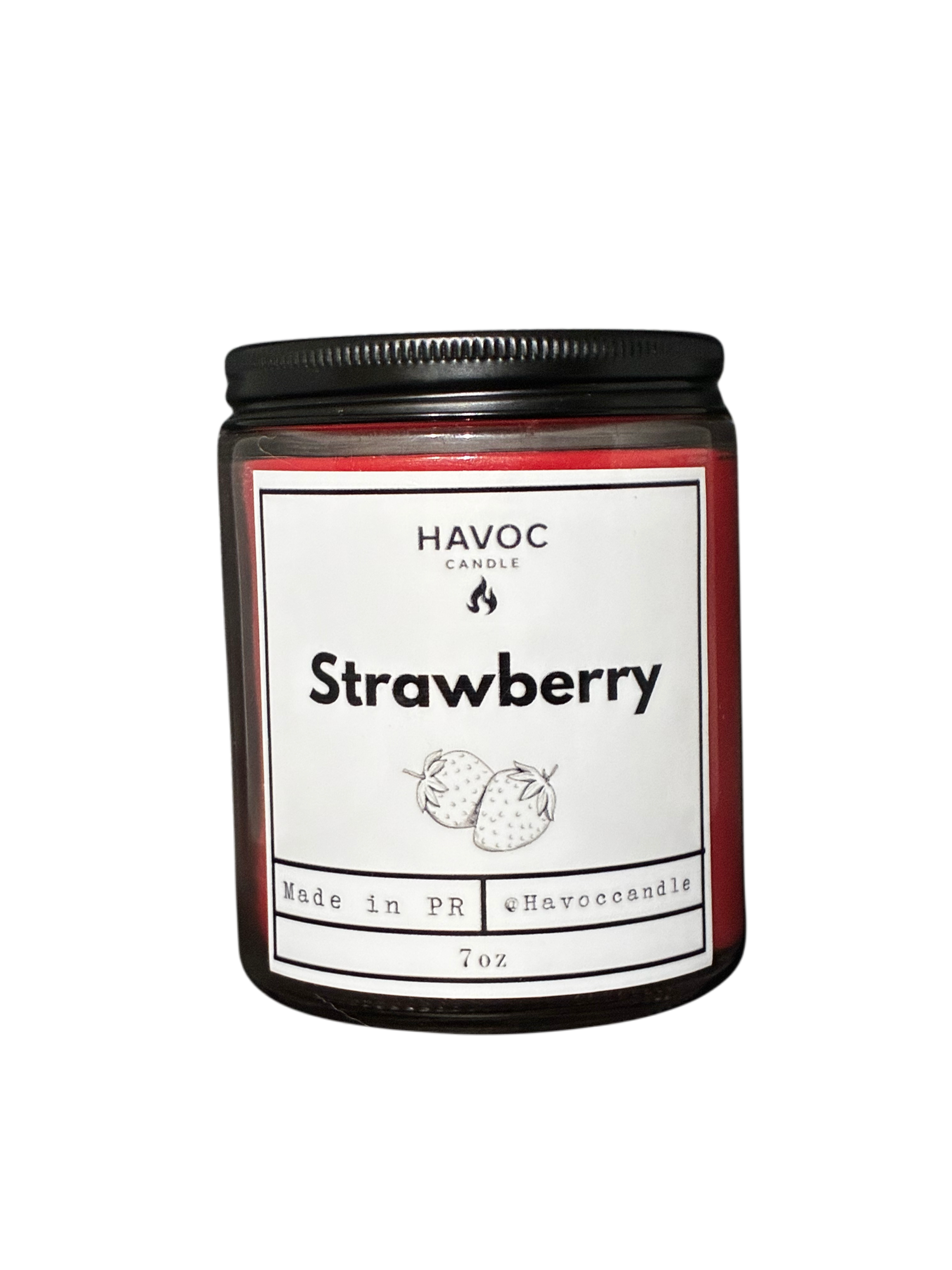 Strawberry candle