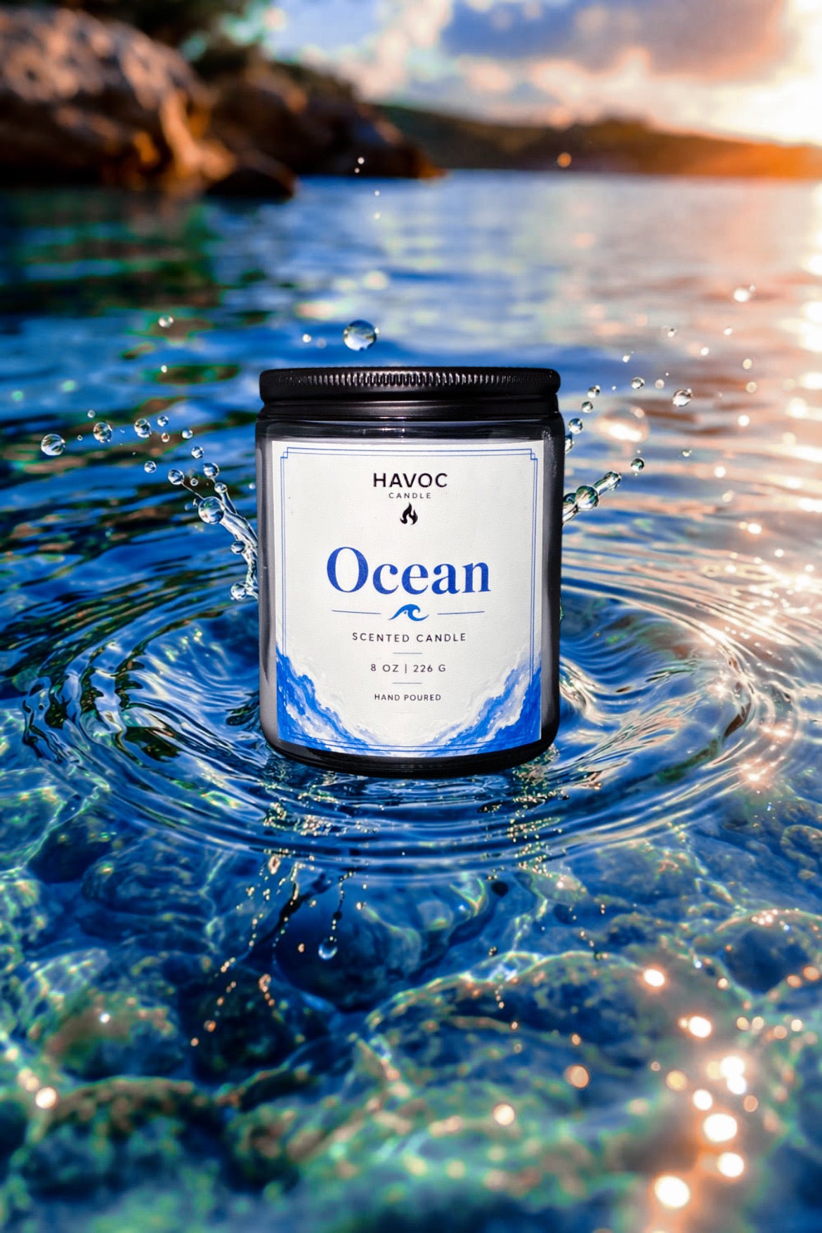 Ocean candle